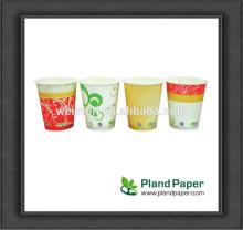 7oz PLA Cornstarch Tea and Coffee Disposable Plastic Cup with Lid