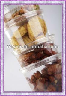 clear plastic  PET  Deli  Container  with  food 