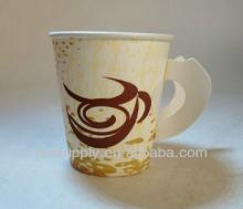 Lovely 6.5oz paper coffee cups with handle