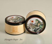 round recycled paper storaging cans for JIANG SHAN DUO JIAO