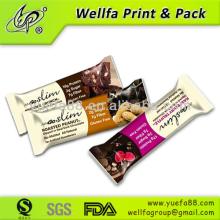 Chocolate snack bar pouch packaging