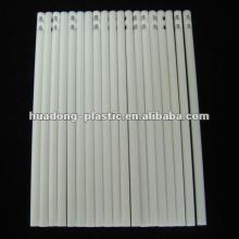 Customizable double notches plastic lollipop sticks