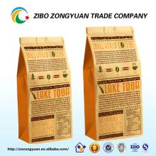 custom printing back seal side gusset plastic pyramid tea bag/coffee bag