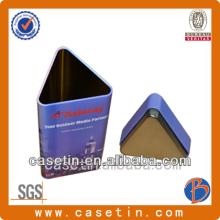 Triangle chocolate bars metal cans