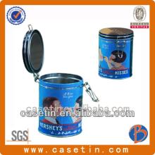  round   chocolate  bars tin box with sealing ring lid chinese manufacturer