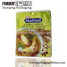 Metallized three side seal food packaging bag