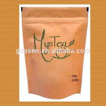 Accept Custom Order and Tea Industrial Use standing zipper tea bag