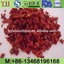 dried bell pepper flakes 9*9mm inner Mongolia origin