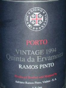Porto Ramos Pinto Ervamoira Vintage 1994