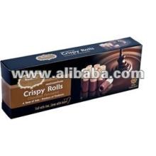 Crispy Roll Snack Chocolate Flavoured. Thai crispy roll dip with chocolate
