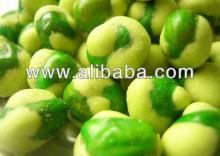 coated green peas cheese wasabi barbecue spicy flavors