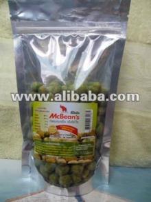 Coated peanuts wasabi flavour