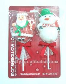 Christmas santa shape cotton candy