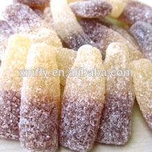 Sugar Coated Cola Bottle Shape Gummy Candy Soft Jelly Candy