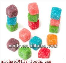 fruit flavors drops shape sour soft starch vegetarian gummies