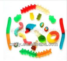 Various shape like worms,rings,egg,dolphin,bear soft gummy candy