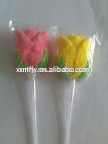 Christmas Gift Marshmallow Lollipop Candy Flower Rose