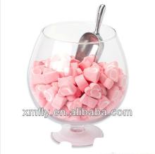 Pink heart shape bulk packing marshmallow candy