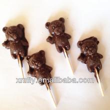 handicraft teddy bear shaped milka chocolate lollipop