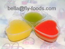 Heart Shaped Assorted Mini Fruit Jelly Cup