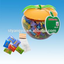 Fruit Bubblegum with tattoo in apple shape bottle