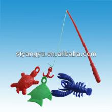 Plastic  Fish ing  Toy  with Tablet Candy