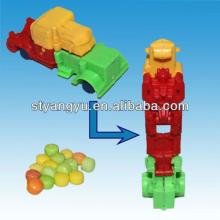 Transform Truck toy with  candy 