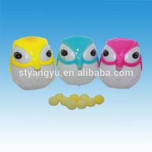 Sweet candy filled in plastic little cute owl toys