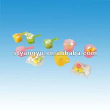 Small Cup with Candy Toy with a Bag of Tablet Candy