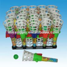 Small Plastic Flying Ball Toy with Candy