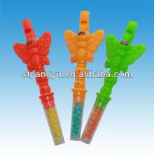 Small Size Butterfly Whistle Toy with Candy