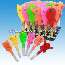 Plastic Cute Animal Comb Toy With Candy