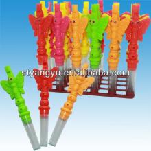 Big Size Butterfly Whistle Toy with Candy