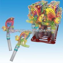  Plastic  Colorful  Butterfly  Toy with Candy