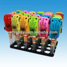 Colorful Spider Plastic Toy Car with Candy