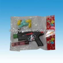 Cheap Plastic Gun Toy with Candy for Kids
