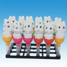 Funny Press Whistle White Rabbit Candy Toy