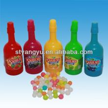 Solid Color Small Drift Bottle with Colorful Tablet Candy