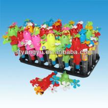 Small Colorful Fighter Plane Toy with Tablet Candy