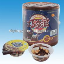 chocolate cup with biscuit import