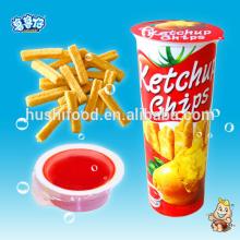 Snack Sweet Ketchup Chips Corn stick Toasted Tomato Sauce paper cup 36g