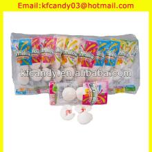 good quality three piece mini round jelly filled marshmallow candy