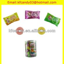 3g delicious fruit flavor bubble gum with whistle candy