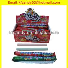 15g delicious colorful stick bubble gum with sour powder flavor
