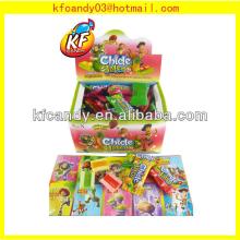 4G Good taste soft fruit flavor  jelly   filled   bubble   gum  for promotional