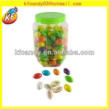 4.5G High quality colorful fruit flavor olivary shape sour powder bubble gum