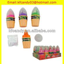 6g Sweet Ice Cream Lollipop Candy with 3g Fruit Flavor Sour Powder Candy