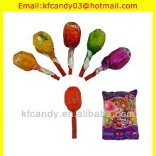 15g good taste bubble gum lollipop/lollipop candy/whistle lollipop