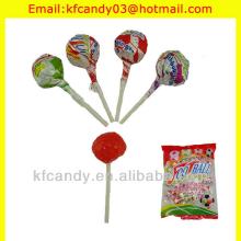 20g good taste ball lollipop/ lollipop candy/bubble gum lollipop