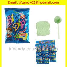 8g good tatse lollipop with  sour   powder / ball lollipop/lollipop candy
